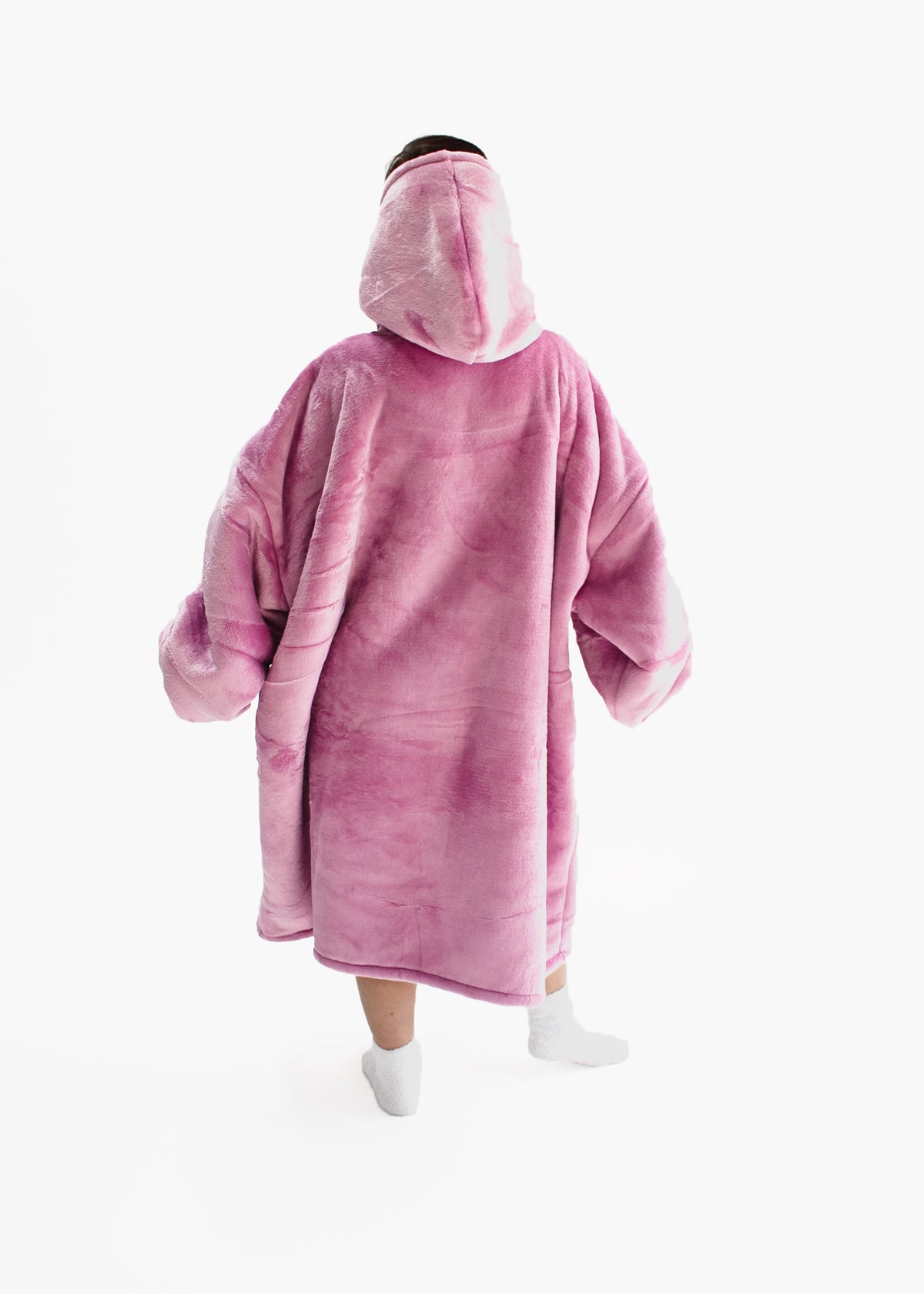 Lotus Pink Snoozy Hoodie Blanket