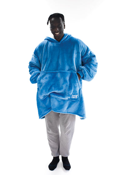 Sky Blue Snoozy Hoodie Blanket