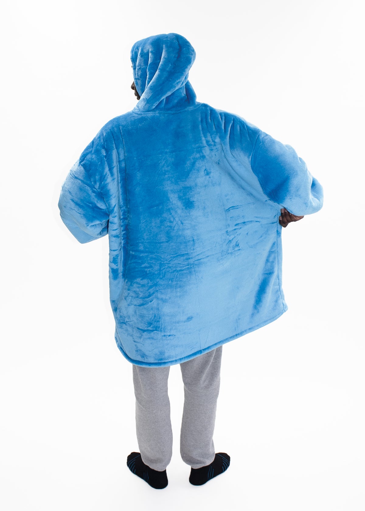 Sky Blue Snoozy Hoodie Blanket