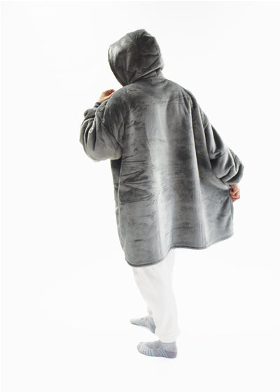 Light Grey Snoozy Hoodie Blanket