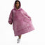 Lotus Pink Snoozy Hoodie Blanket